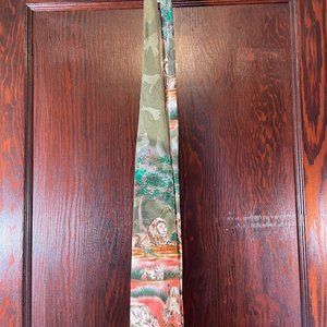 Lost Kingdom Polyester Lion Lion Cubs Lions in the Wild Neck Tie Lions Necktie